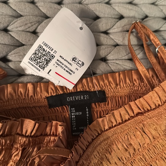 Toasted almond stretch crop cami - Picture 2 of 3